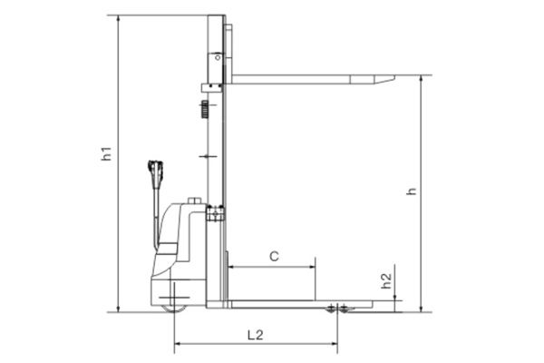 Apilador de Operador a Pie (para Cargas Ligeras), KX-CDD-B