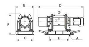 Cabrestante Eléctrico, 500-1000KG